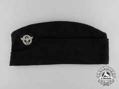 A German Fire Police Enlisted Man's Side Cap