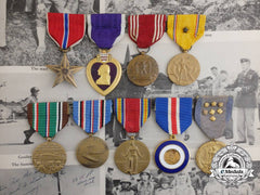 An American D-Day Participants Grouping To Lieutenant Colonel Woulded At St. Lô