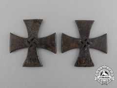 A Lot Of Two Zimmermann Factory Recovered Iron Cross 1939 Second Class Cores