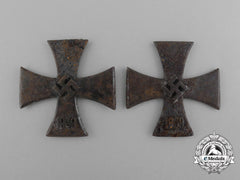 A Lot Of Two Zimmermann Factory Recovered Iron Cross 1939 Second Class Cores