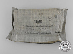 A Second War German Field Dressing 1940, Unused