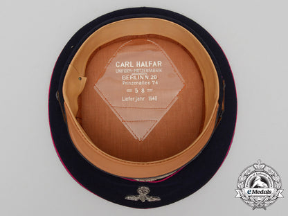 a_rare_mint_luftwaffe_nco’s_civil_fire_brigade_visor_cap_by_carl_halfar_d_4873