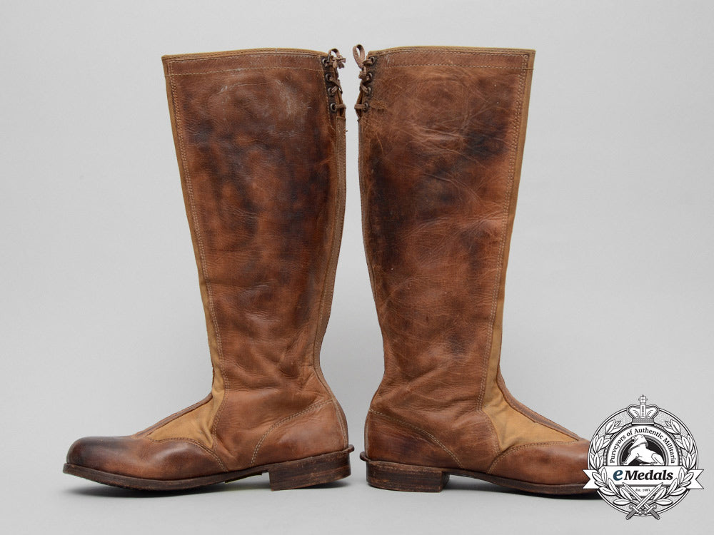 a_rare_pair_of_waffen-_ss_tropical_cavalry_riding_boots_d_4877