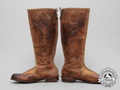 A Rare Pair Of Waffen-Ss Tropical Cavalry Riding Boots