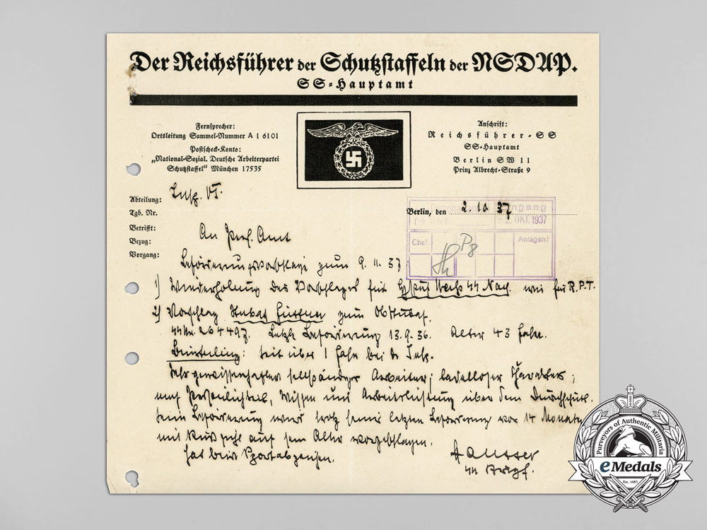 an_early_ss_promotion_recommendation_issued_by_ss-_brigadeführer_paul_hausser_d_4897