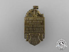 A 1933 Nsbo & Daf District Olsberg “Solemn Hour Of Work” Badge
