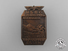 A 1933 Nsbo Reichsbahn Essen District Meeting Badge
