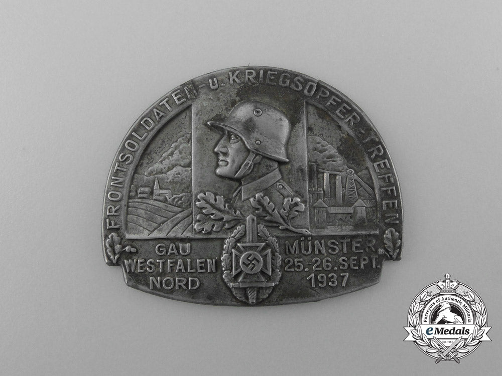 a1937_münster_front-_soldier_and_wounded_veteran_meeting_badge_d_4951