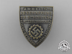 A 1934 Daf “Day Of Work Procurement” Badge