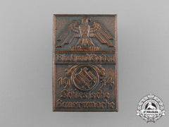A 1934 Silesian “Blood And Soil” Farmer’s Celebration Week Badge
