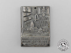 A 1937 Alt-Gaarz Drl Pentecost Cross Country Competition Badge