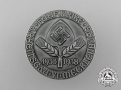 A Rad Mecklenburg 1933-1938 5-Year Service Badge