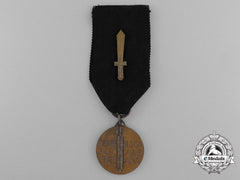 An Italian Tenth Anniversary Commemorative Bronze Grade Medal Of The End Of The Italian Social Republic