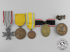 Six First War German Imperial Medals And Awards