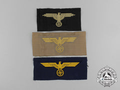 Three Third Riech Period Embroidered Insignias