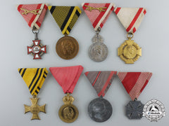 A Lot Of Eight First War Period Austrian Medals & Awards