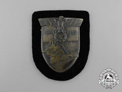 A Mint Wehrmacht Issue Panzer Krim Campaign Shield
