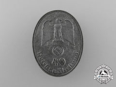 A 40-Year Long Service Reichstnährstand Badge; Marked And Numbered
