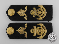 An Imperial German Navy (Kaiserliche Marine) Obermaschinistenmaat Shoulder Board Pair