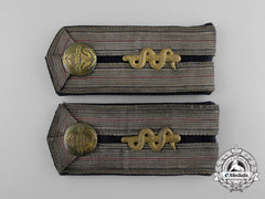 Germany, Imperial. A Navy (Kaiserliche Marine) Medical Officer Shoulder Board Pair