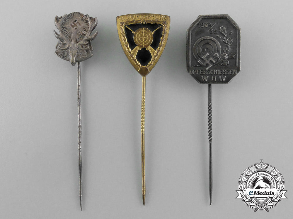 germany,_third_reich._a_lot_of_three_hunting_and_marksmanship_stick_pins_d_5628_1