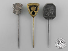 Germany, Third Reich. A Lot Of Three Hunting And Marksmanship Stick Pins