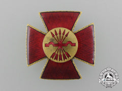 A Spanish Civil War Falange Nurse's Red Cross Badge Circa 1930'S