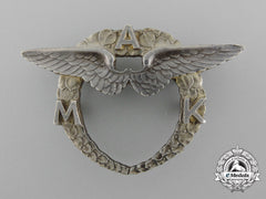 Czechoslovakia. A Moravian Aero Club Badge, C.1925