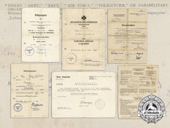 A Fine Collection Of Documents Awarded To Luftwaffe Paratrooper Georg Nachtrab