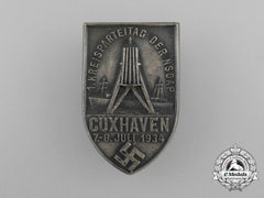 A 1934 Nsdap Cuxhaven 1St District Party Day Badge