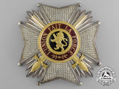A Superb Belgian Order Of Leopold I, Grand Officer's Breast Star