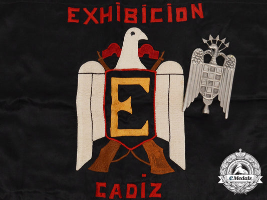 spain,_fascist_state._a_cadiz_exhibition_banner_with_falange_union_flagpole_top_d_5884_1_1_1_1_1_1_1_1_1
