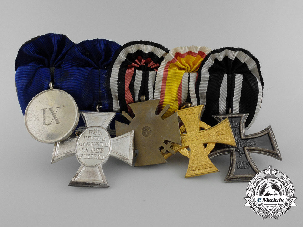 a_first_and_second_war_german_medal_bar_consisting_of_five_medals_d_5906