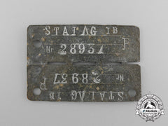 A Numbered German Pow Camp Id Tag For Allied Soldiers Housed At The Stalag I-B Hohenstein Camp
