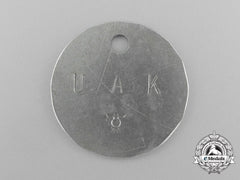 A Scarce “Acceptance Authority Of The Kriegsmarine For Submarines” Identification Tag; Numbered