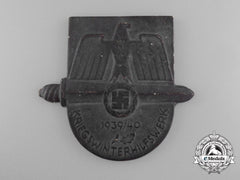 A 1939/1940 Kriegswinterhilfswerk Wall Plaque