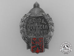 Czechoslovakia. A 1St Italian Divisions Badge, C.1945