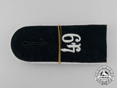 A Matching Pair Of Wehrmacht 49Th Infantry Division Enlisted Man’s Shoulder Boards
