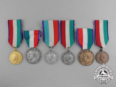 A Lot Of Six Italian Education Oriented Medals