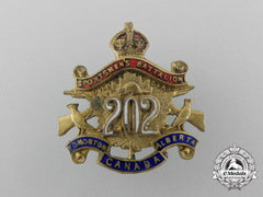 A First War 202Nd Infantry Battalion Sweetheart Badge