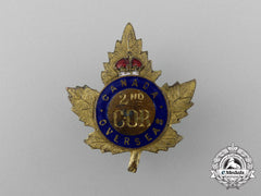 A First War 2Nd Central Ontario Regimental Depot Sweetheart Badge