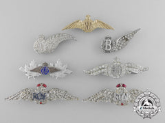 Seven Royal Canadian Air Force (Rcaf) Sweetheart Badges