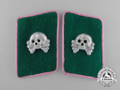 A Scarce Set Of "Fallschirm-Panzer Korps Hermann Goering" Panzerjagers Collar Tabs