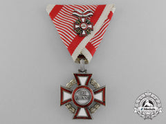 An Austrian Military Merit Cross With Second Class Military Merit Cross Decoration