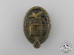 A 1933 Bayreuth National Socialist Day Of Flight Event Badge By Karl Wurster Of Markneukirchen