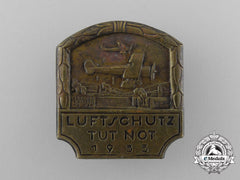 A 1933 Reichsluftschutzbund “Air Raid Protection Against Emergencies” Badge