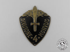 Italy, Kingdom. A 4Th Infantry Division Of Monviso Sleeve Badge