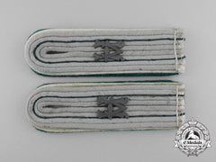 A Matching Pair Of Wehrmacht Heer Administrative Official (Beamter Auf Kriegsdauer) Shoulder Boards
