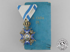 A Serbian/Royal Yugoslav Order Of St. Sava 1921-1941, 4Th Class, Cased