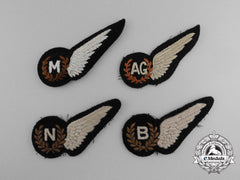 Four Second War Royal Air Force (Raf) Wings